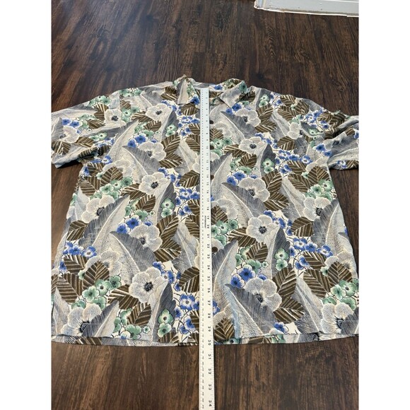 Tommy Bahama Shirt XXL Silk Floral Hawaiian Beach Button Up Short Sleeve Mens - Picture 6 of 7
